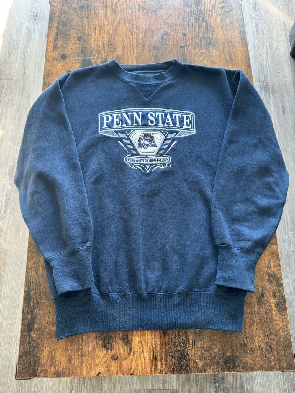 Penn State Navy Logo Sweatshirt - Classic College Cardigan